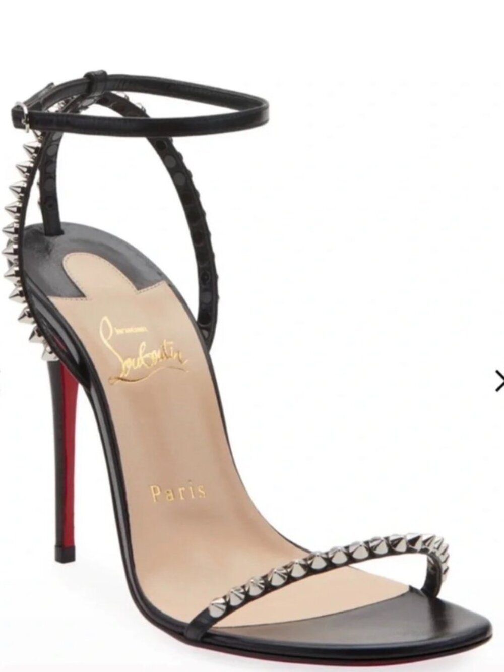 Christian Louboutin So Me 100mm Strappy Sandals – Size 40 1/2